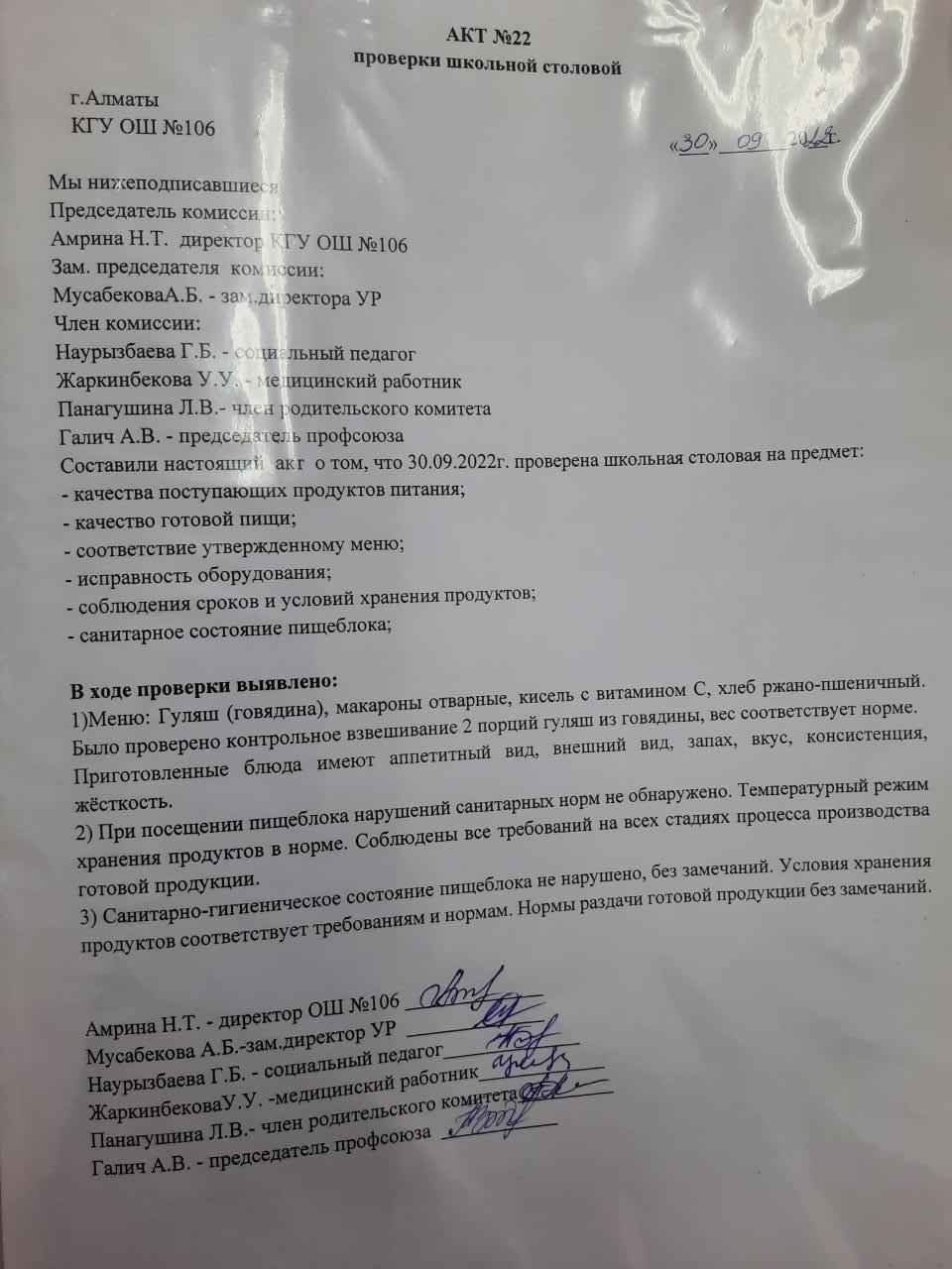 АКТ №22