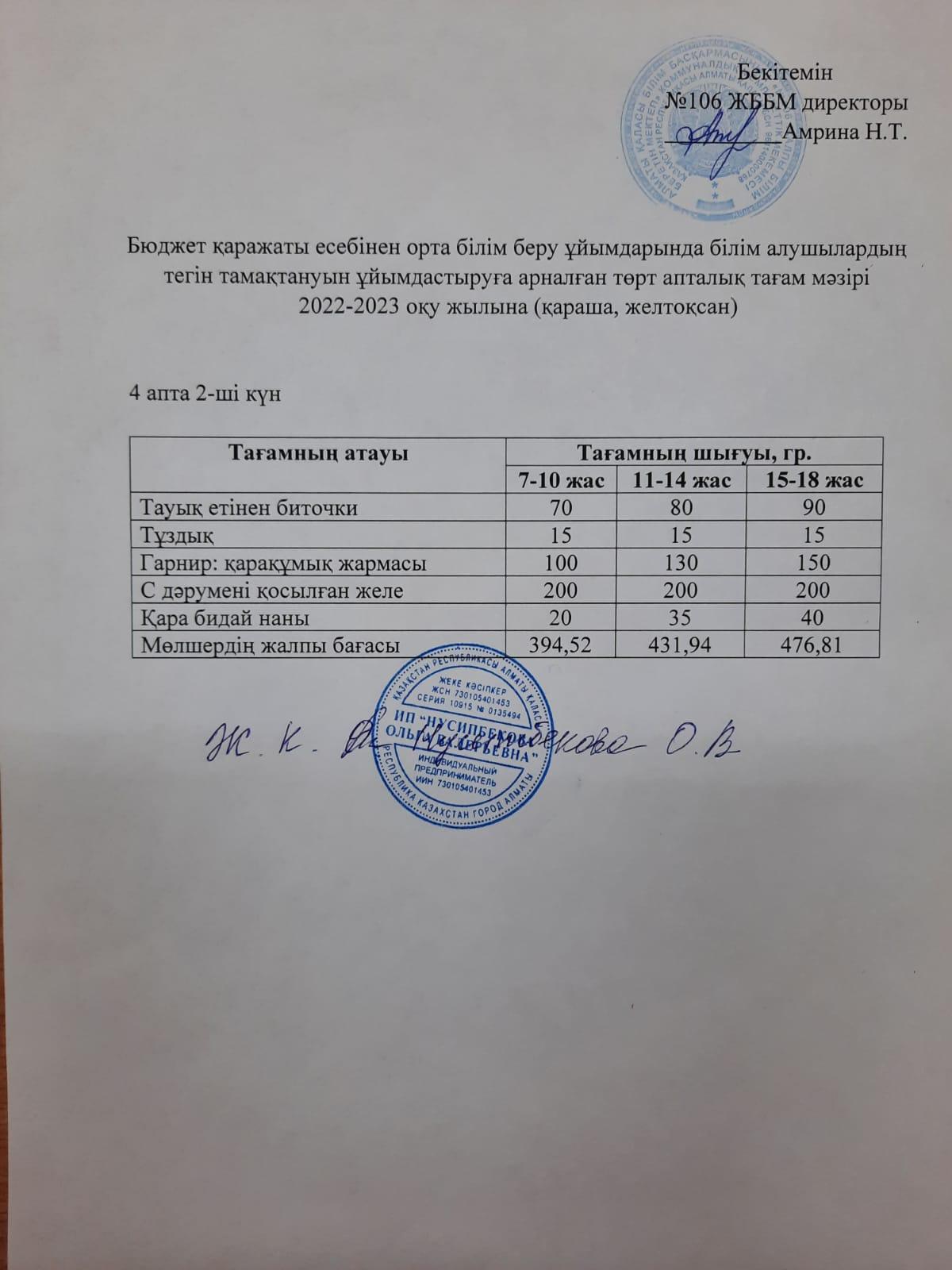 Ас мәзірі\Меню-29.11.2022