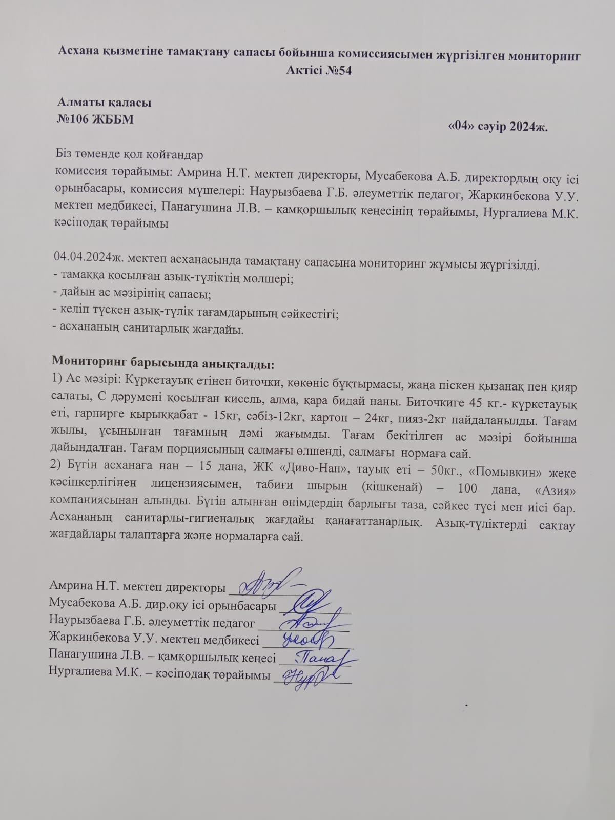 АКТ №54